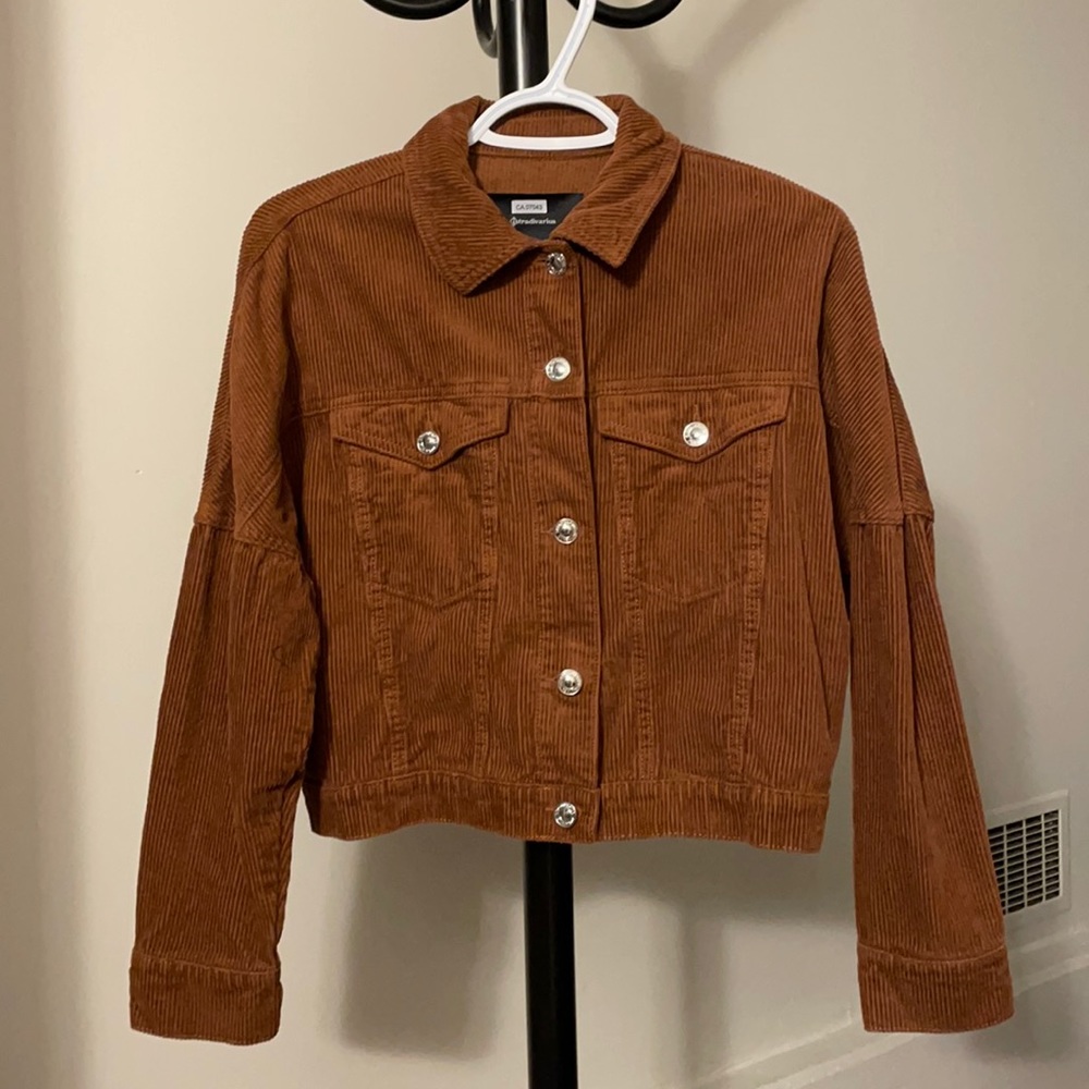 Cropped Corduroy Jacket